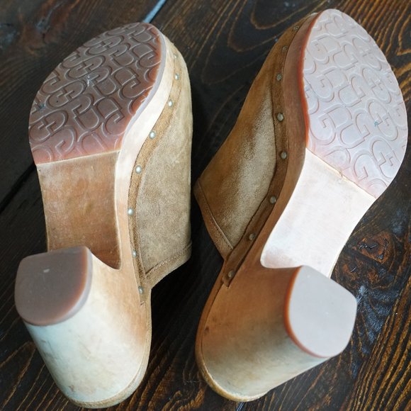 UGG Abbie Women's Suede Mule Clogs - Picture 7 of 12